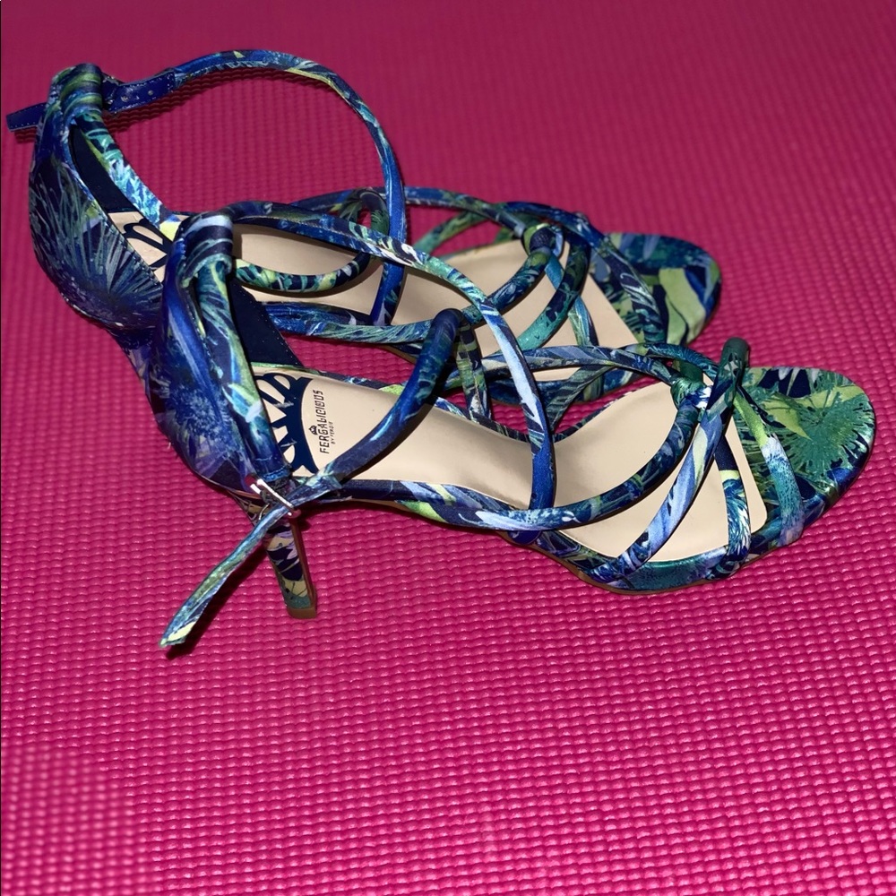 Fergalicious Strappy Heels NWOB